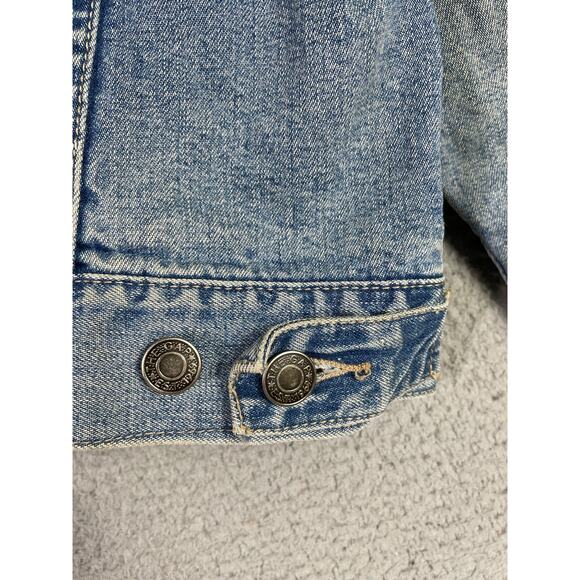 Vintage Gap Denim Jacket Women’s M Light Wash Hong Kong 90s Y2K Classic Fit - Picture 10 of 14